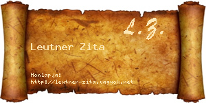Leutner Zita névjegykártya
